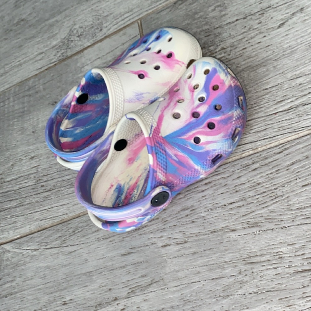 CROCS Kids Purple and Pink Sandals